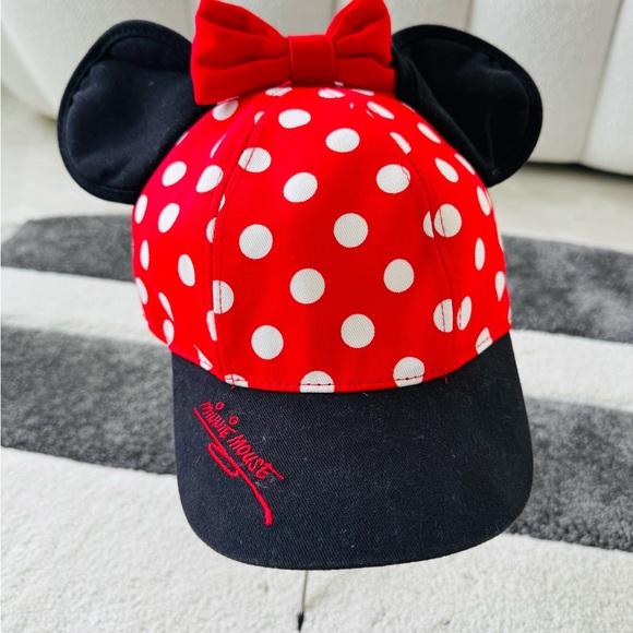 Disney Red Polka Dot Minnie Mouse Cap - Picture 1 of 5